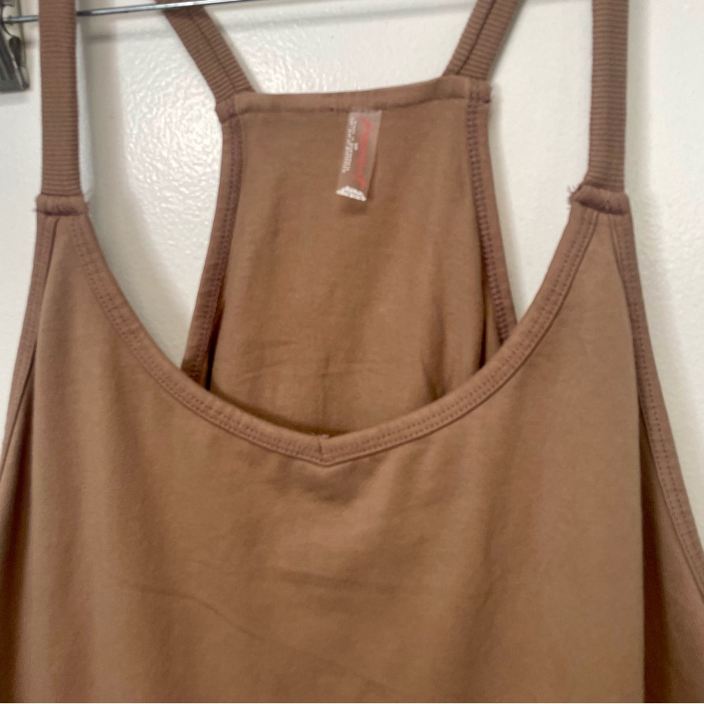 Free People Hot Shot Mini Dress in Mocha Latte Tan size Medium NWOT - Picture 10 of 11